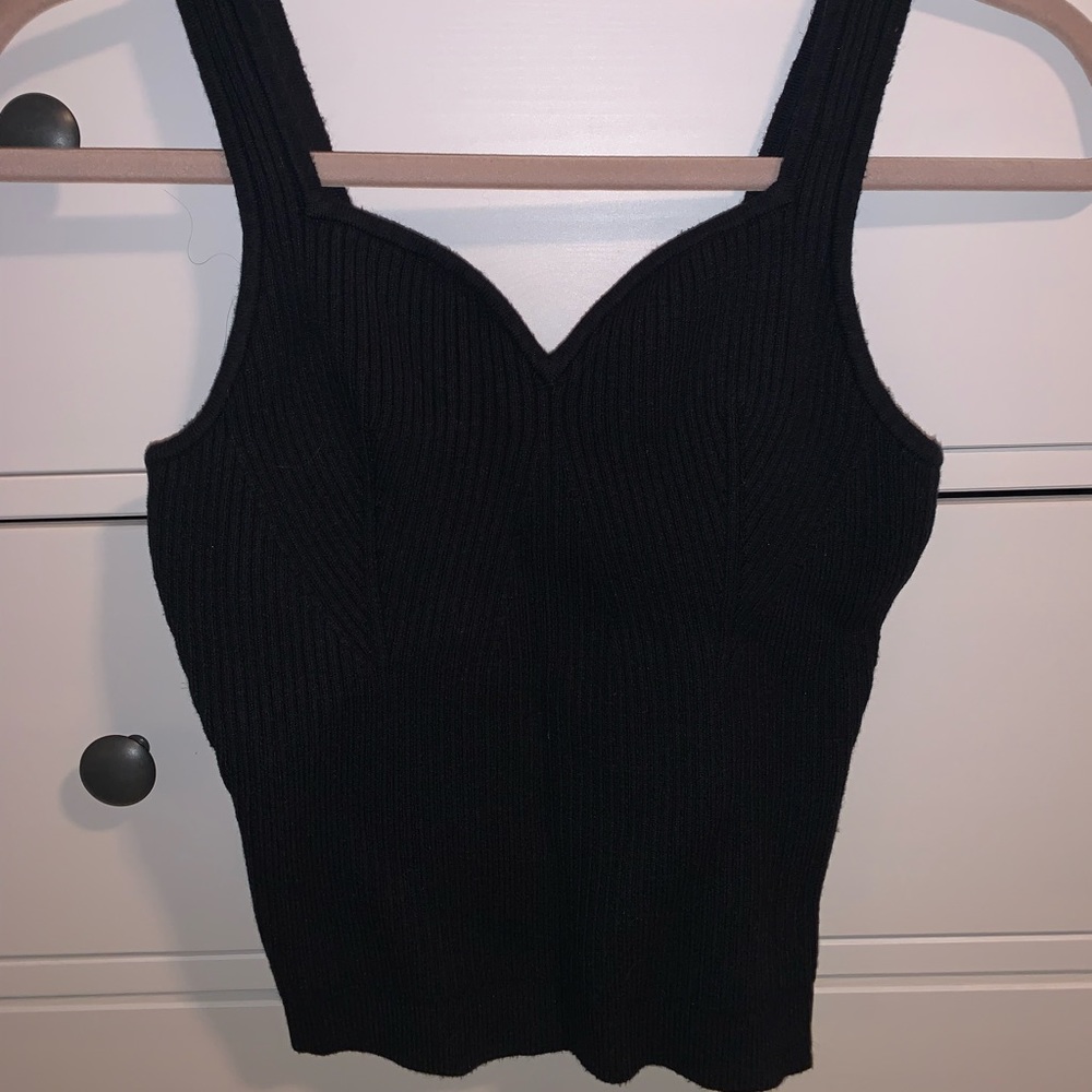 Sexy ribbed Abercrombie and Fitch black tank top